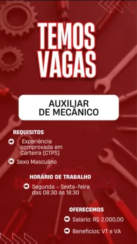 Contratação imediata 