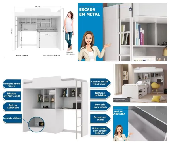 Cama multifuncional