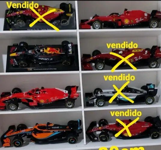 miniatura formula F1 coleçao reliquia 450 cada iten