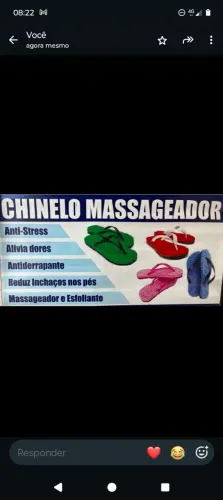 Chinelo massageador 