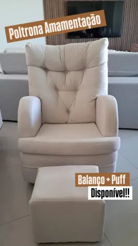 Poltrona amamentação+ Puff