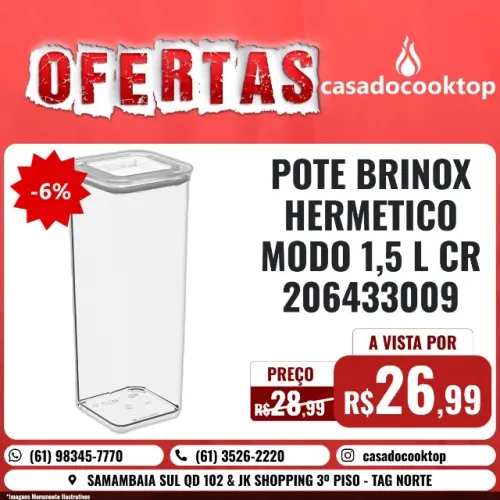 POTE BRINOX HERMETICO MODO 1,5 L CR 206433009