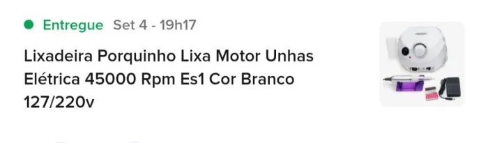 Motor Porquinho Para unhas (com brocas)