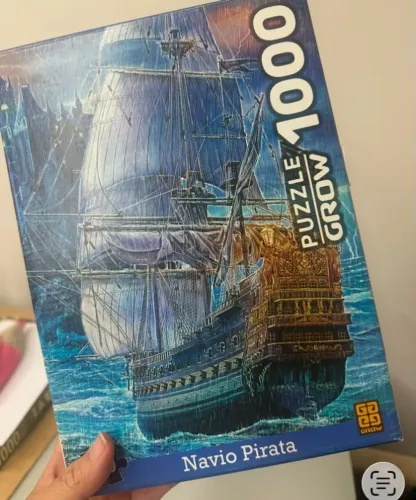 Quebra cabeça 500 peças Navio Pirata