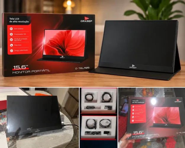 Monitor Portátil 15,6 Polegadas Full HD