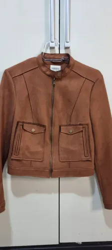 Jaqueta Feminina Caramelo em Suede | Tam. P