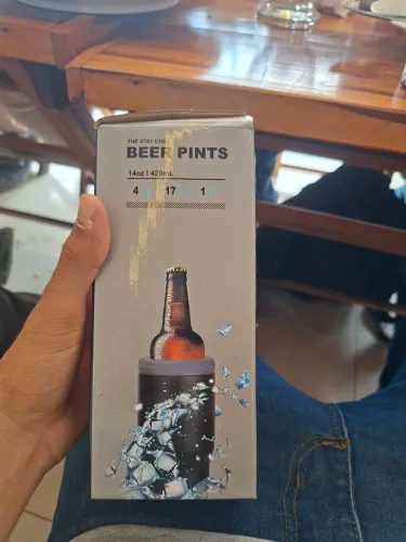 Copo térmico 2 em 1 (Gela bebida e porta cerveja)