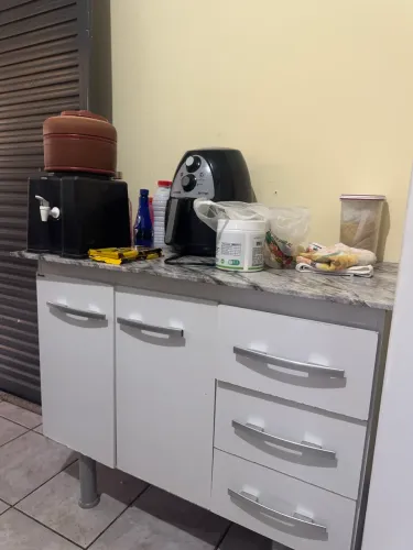 Armário de Cozinha Completo MDF - Balcão + Armário Aéreo - Excelente Estado