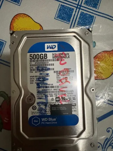 HD 500GB WD Blue 3.5" SATA 7200 RPM - Western Digital