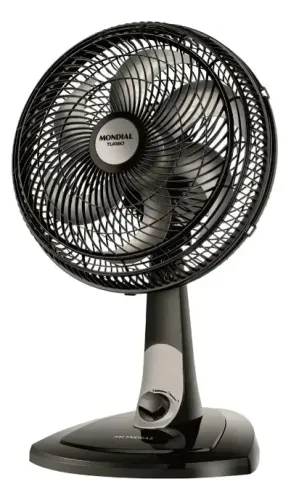 Ventilador De Mesa Preto 30cm Mondial Turbo Vt-30-nb
