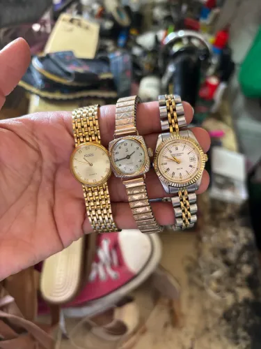 Relógio technos riviera prata e dourado