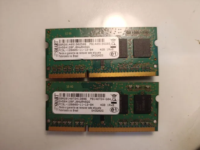 Par de Memória RAM DDR3 4gb SMART
