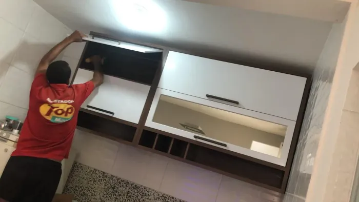 Armário Aéreo Cozinha 120 Cm Syrah 2 Portas com Vidro 100% Mdf - Rio Doce