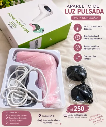 Aparelho de Luz Pulsada IPL para Depilação - Novo
