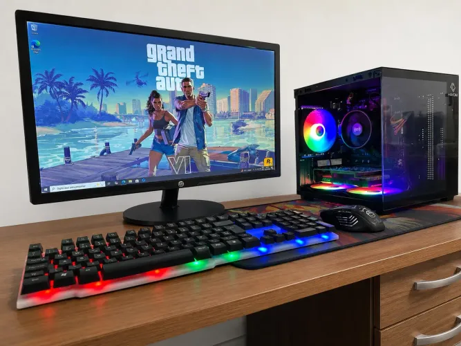 ? PC GAMER COMPLETO | RYZEN 5 5500 | GTX 1650 OC | MONITOR 24? 75HZ