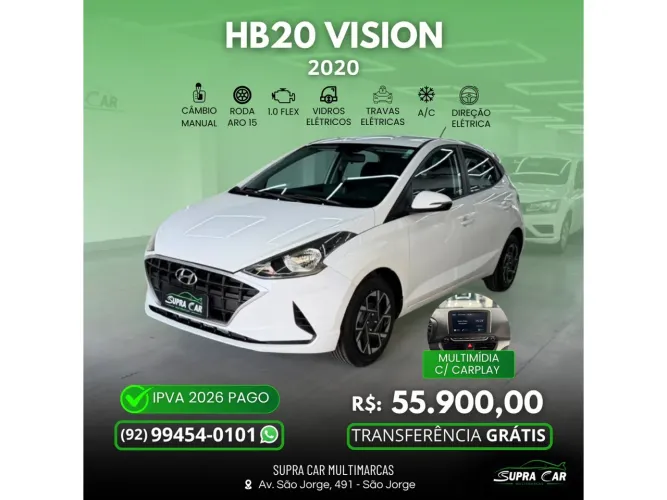 Hyundai HB20 Vision 1.0 Flex 12V MEC 2020
