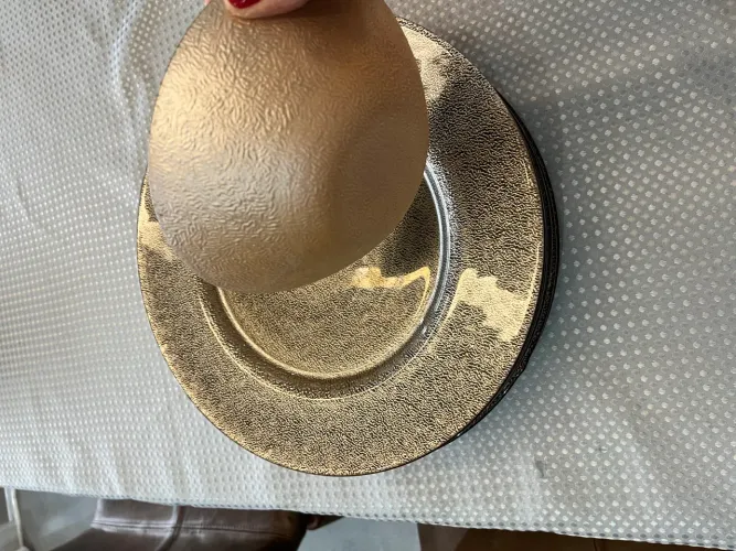 8 sousplat de vidro + 8 bowl