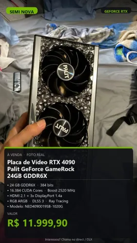 Rtx 4090 Palit Gamerock 24gb