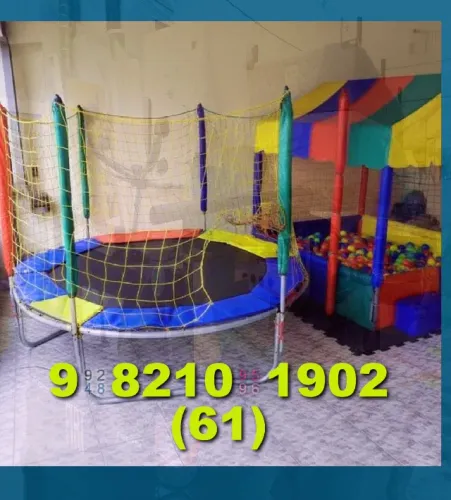 Locação de Brinquedos! Pula pula e cama elástica para animar a festa!