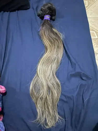 Cabelo humano loiro 100