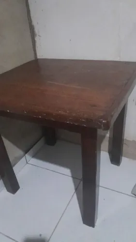 Mesa madeira maciça 75 x 75cm