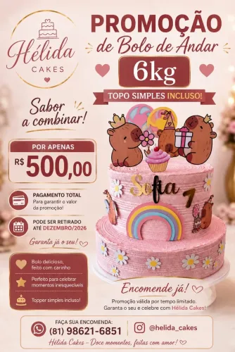 Bolo 1? andar promoção