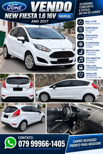 Ford Fiesta SE 1.6 16V Flex 5P 2017