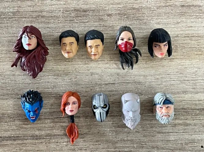 Lote de cabeças - Marvel legends 1/12