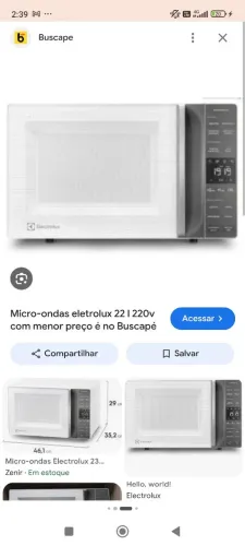 VENDE SE MICROONDAS 22 LITROS