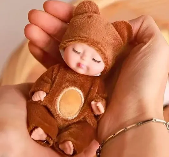 Boneca kit 4 reborn mini Sleep baby 12cm doll lovely