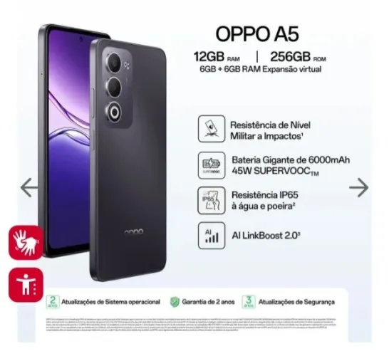 Celular OPPO semi novo com nota fiscal