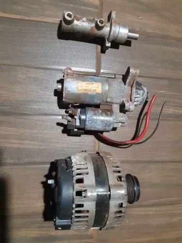 Alternador, motor de partida, burinho de freio