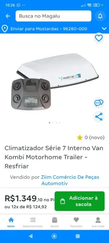 Climatizador de ar resfriar S7i
