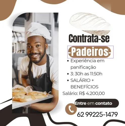 PADEIROS COM EXPERIÊNCIA