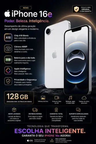 Vendo iPhone zero novo garantia de 1 ano