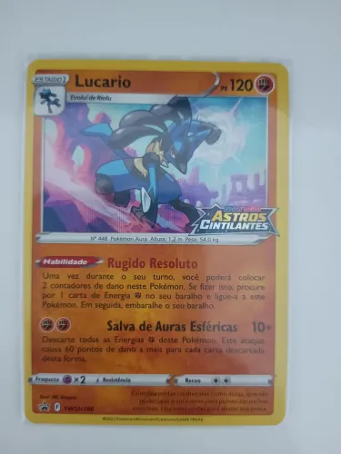 Carta Lucario Foil Promo (SWSH 186/71) - Coleção Espada e Escudo Promos