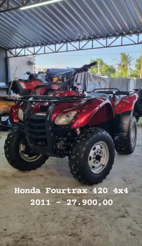 Vendo Quadriciclo Honda Trx 420,Fourtrax 4x4 ano 2011 por 27.990.