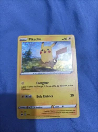 Carta do Pikachu original brilhante 
