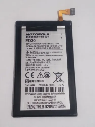 Bateria celular Motorola ED30 (G1 xt1032/ xt1033) (G2 xt1064 xt1068) original 