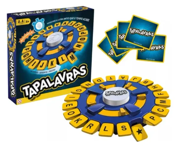 Jogo Tapalavras Tabuleiro Trava Letra Tapa Palavra Multikids - NOVO