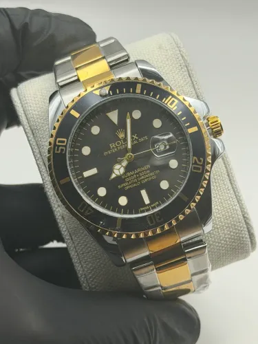 Relógio Masculino Submariner Preto e Dourado - Linha de Entrada - Quartzk