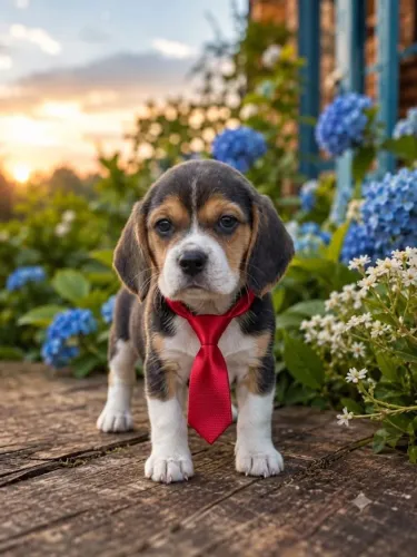Lindo filhote de beagle macho