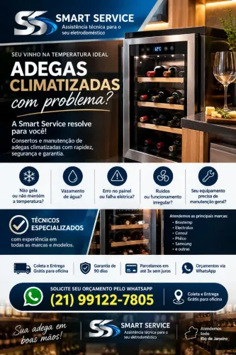 ADEGAS CLIMATIZADAS CONSERTOS COLETA E ENTREGA GRÁTIS  ORÇAMENTOS SEM CUSTO * 