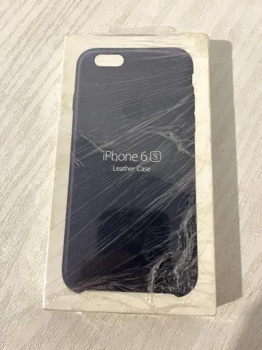 Capa de couro original Apple Azul Escuro para iPhone 6s