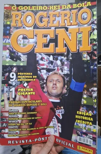 Revista-pôster do goleiro Rogério Ceni