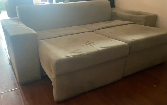 Sofá vira cama de casal 