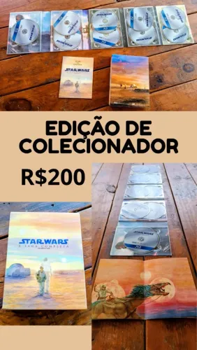 STAR WARS Ed. de colecionador - Box saga completa em blu-ray - EP. I ao VI