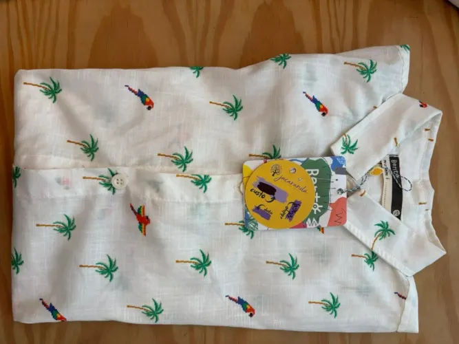 Camisa manga curta Bento 12 anos