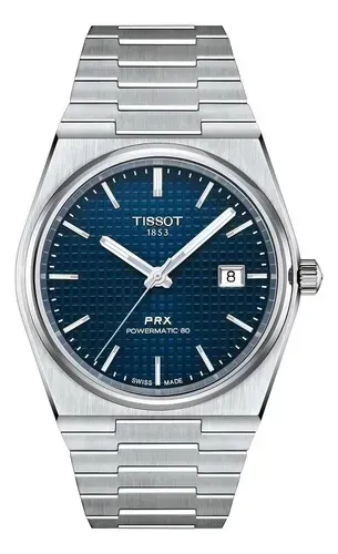 Relógio Tissot Prx azul 40mm automático novo