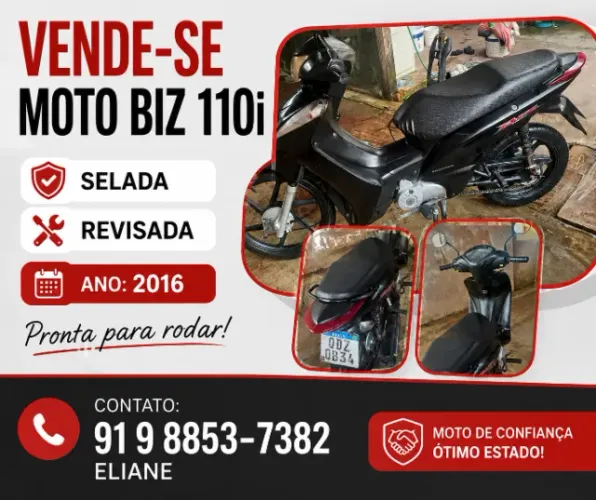 MOTO BIZ 110i (selada - ano 2016)